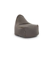 פוף מעוצב במילוי ספוג Cloud דגם Sierra צבע אפור אבן