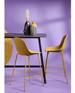 כסא בר צהוב משענת גב דגם KLILO