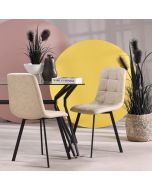 כסא פינת אוכל בז' דמוי עור דגם SAROTO