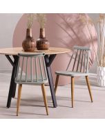 כסא פינת אוכל ירוק פלסטיק דגם ASTONO