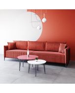 ספה מפוארת אורך 3 מטר דגם ספרטה גוון אדום