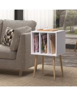 שולחן צד מעוצב עם כוורת דגם סנדי בגוון לבן