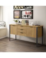 שידת קונוסלה מעוצבת דגם טיאנה בגוון אלון מוזהב