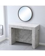 קונסולה נפתחת לפינת אוכל עד 3 מטר רוחב 100 ס"מ דגם מקסימוס מרבל שיש אפור