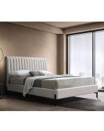 מיטת זוגית 190×140 דגם דומינו בגוון קרם