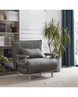 TOBIAS  כורסא נפתחת למיטת יחיד גוון אפור דגם