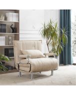 TOBIAS  כורסא נפתחת למיטת יחיד גוון בז דגם