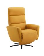 כורסא נפתחת מתכווננת בגוון צהוב דגם BRC710