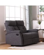 ספה דו מושבית מבד רחיץ עם 2 הדומים נשלפים דגם קרוליין