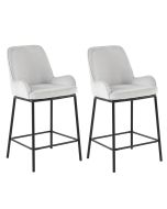 זוג כיסאות בר לפינת אוכל בגוון אבן דגם ברק