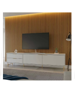 מזנון טלויזה  220 ס"מ בגוון אופוייט מט דגם טופז