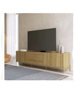 מזנון טלוויזיה  220 ס"מ בגוון עץ דגם ברקת