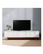 מזנון טלוויזיה 220 ס"מ בגוון לבן מט  דגם אופל 