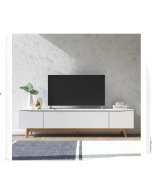 מזנון טלוויזיה 220 ס"מ בגוון אופוייט מט דגם אופל 