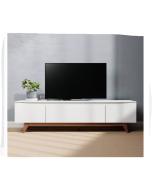 מזנון טלוויזיה 220 ס"מ בגוון לבן מבריק  דגם אופל 