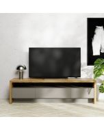 מזנון 180 ס"מ גוון אפור בשילוב עץ דגם קולוניה 