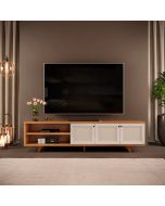 מזנון  220 ס"מ בגוון אופוייט ואלון דגם אביב