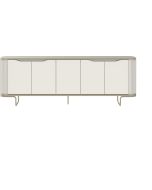 שידה 217 ס"מ בגוון אופוייט פרזול שמפניה דגם אסיף