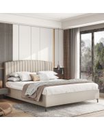 מיטה זוגית 190*140 דגם זואי בגוון אבן