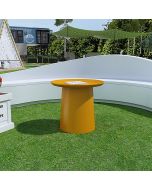 שולחן צד /קפה עגול בצבע צהוב דגם גברני GVARNI קוטר 48.5 ס"מ 