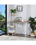 עמדת מחשב דגם פוצ'ו בגוון אלון בשילוב לבן