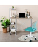 עמדת מחשב דגם פוצ'ו בגוון אלון רומא בהיר בשילוב לבן