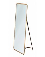 מראת גוף סטנד מלבנית 60X180 פינות עגולות עץ