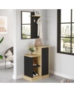 יחידת התארגנות Tufafi בגוון אלון בשילוב שחור דגם