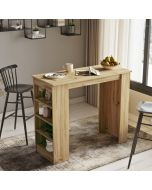 שולחן בר מעוצב דגם מילאנו בגוון אלון