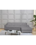 מערכת ישיבה פינתית ענקית 3 מטר RAM DESIGN דגם דניאל פרימיום בגוון אפור בהיר