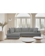 מערכת ישיבה פינתית ענקית 3 מטר RAM DESIGN דגם שיה בגוון אפור כהה