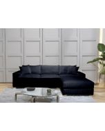 מערכת ישיבה פינתית 3 מטר RAM DESIGN דגם דניאל בגוון שחור