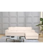 מערכת ישיבה פינתית ענקית 3 מטר RAM DESIGN דגם דניאל בגוון שמנת