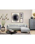 מערכת ישיבה 3 מטר RAM DESIGN דגם מיה בגוון אפור בהיר