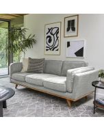 ספה תלת מושבית FLORIDA בגוון אפור בהיר