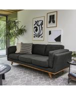 ספה תלת מושבית FLORIDA בגוון אפור כהה