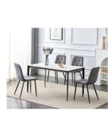 סט 4 כיסאות בריסל אפור כהה