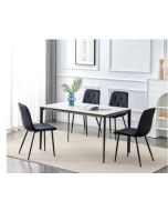 סט 4 כיסאות בריסל שחור