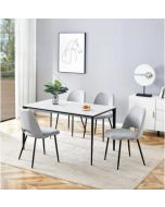 סט 4 כיסאות לפינת אוכל דגם ברזיל אפור בהיר