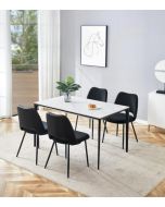 סט 4 כיסאות לפינת אוכל דגם ברזיל שחור