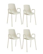 סט 4 כיסאות לפינת אוכל דגם דבלין בז