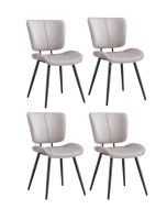 סט 4 כיסאות לפינת אוכל דגם מאיה - בז