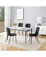 סט 4 כיסאות לפינת אוכל דגם נעמה שחור