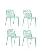 סט 4 כיסאות שיקגו ירוק
