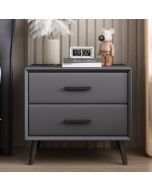 שידה לצד המיטה דגם – KAREN- אפור כהה