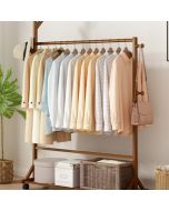 מתלה בגדים מבמבוק דגם Leaf צבע עץ אגוז