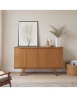 שידת כניסה בגוון עץ טבעי דגם רובין 