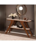 קונסולה בגוון אופוייט בשילוב עץ דגם רוזן