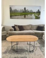 שולחן סלון אובלי דגם יובל גוון עץ