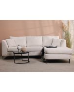 ספה פינתית תלת מושבית בד בגוון אבן בהיר 240 ס"מ דגם RANDEVU